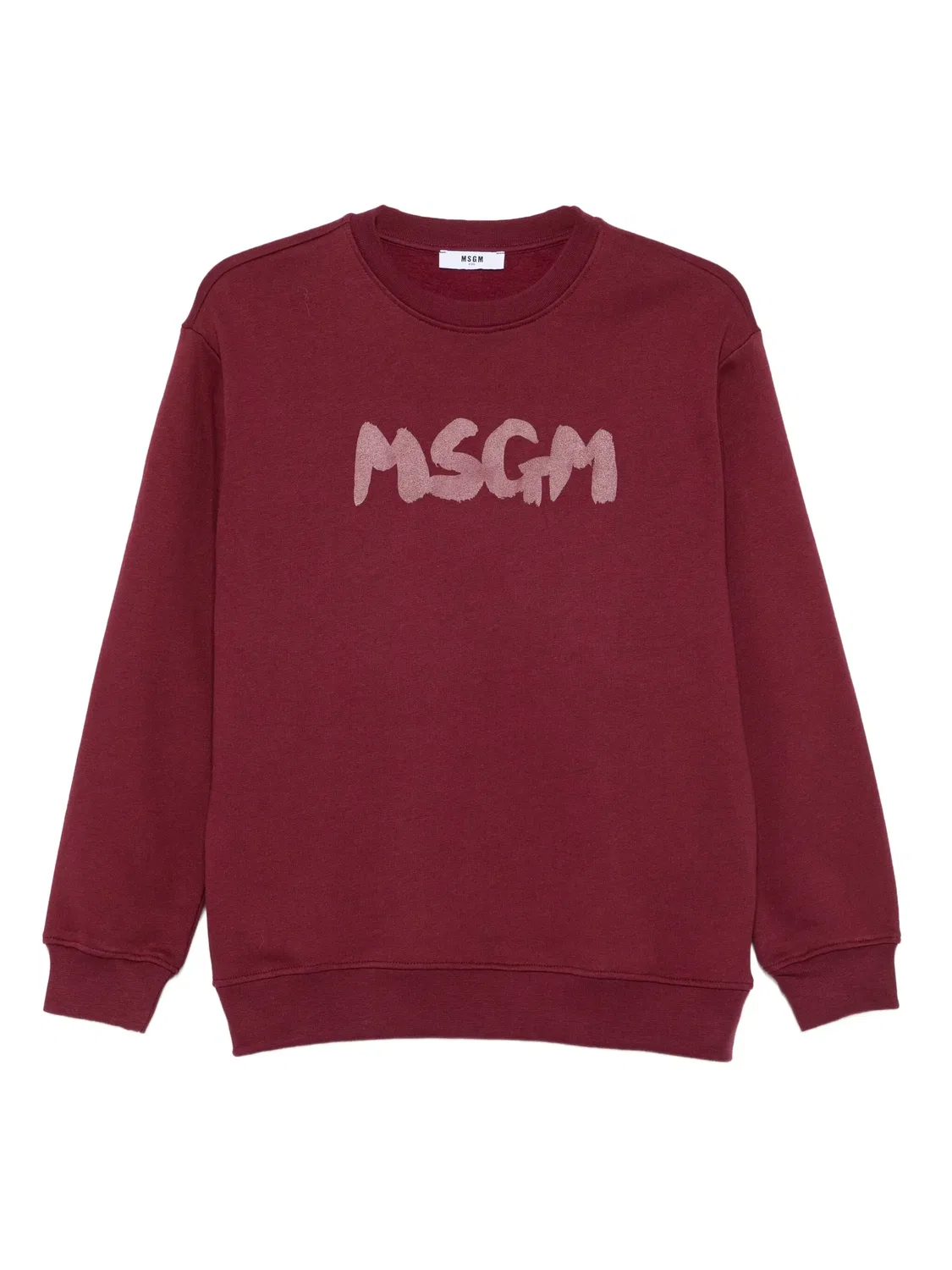 MSGM Свитшот с логотипом красный