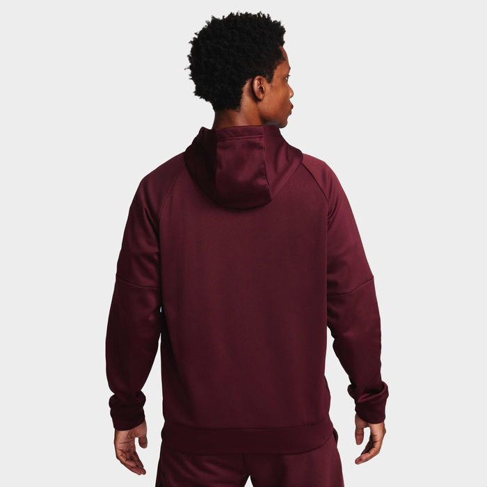 Толстовка Nike Therma-FIT Full-Zip Fitness, темно-красный — фото 2