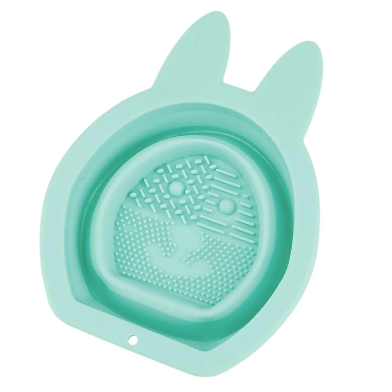 Силиконовая складная чаша для очистки кистей, Oxxggkao, 13x10.5 см, Green