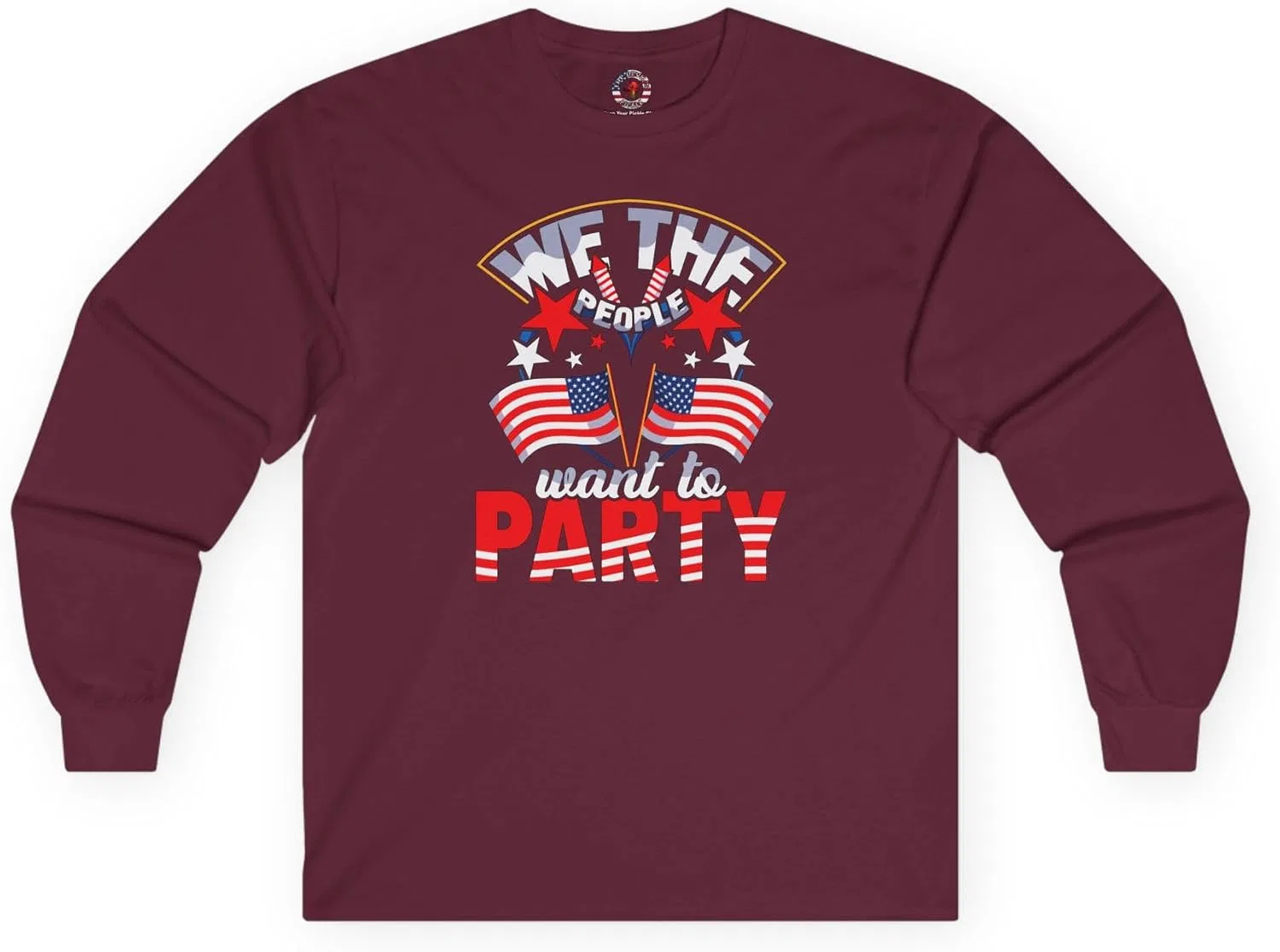 Футболка с длинным рукавом Gildan 2400, Maroon