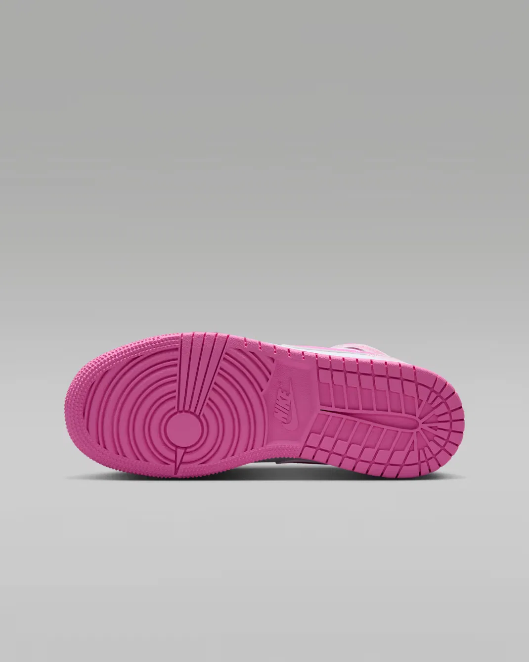 Кроссовки для детей постарше Air Jordan 1 Mid, Pink Foam/China Rose/White/Pink Foam — фото 2