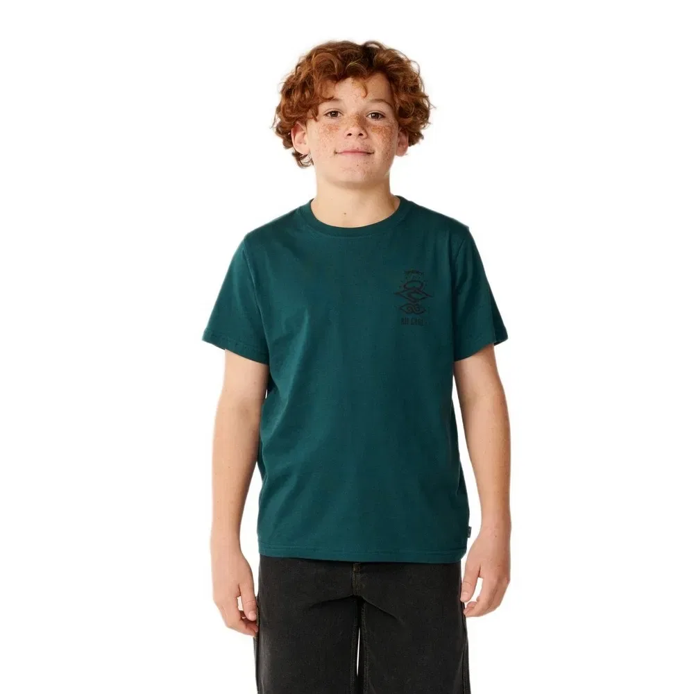 Детская футболка с коротким рукавом Search Icon Rip curl, Green