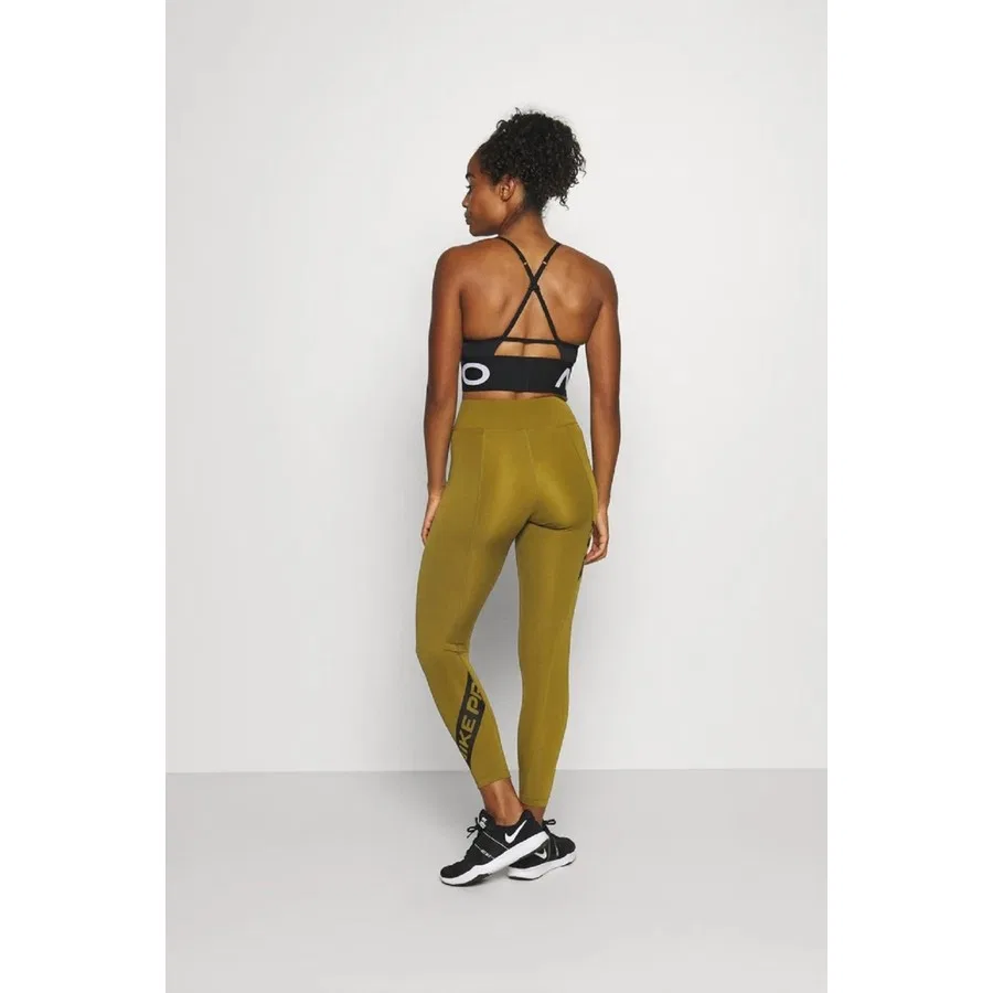 Спортивные леггинсы с принтом Pro Tight Fit 7/8 Graphic Nike, Зеленый — фото 3