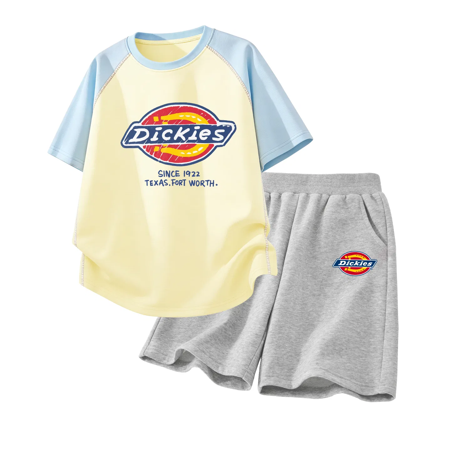 Детский комплект из 2 предметов с логотипом Swarovski Blue+S Logo K Gray, Dickies
