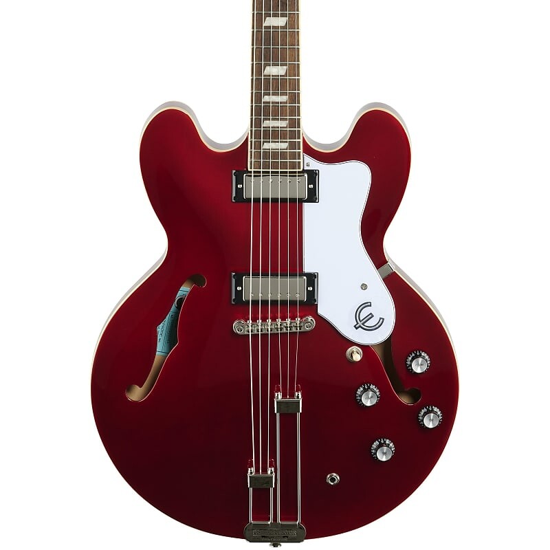 

Полуакустическая электрогитара Epiphone Riviera Archtop, сверкающий бордовый