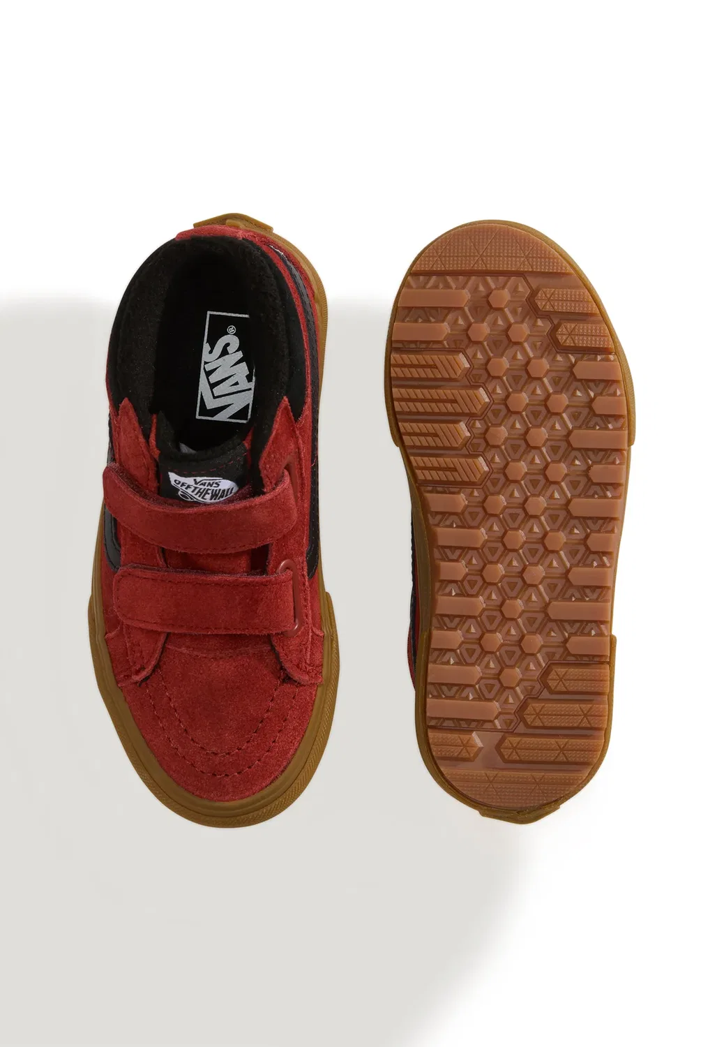 Утепленные ботинки Sk8-Mid reissue на липучках. Унисекс - зимние ботинки Vans, Dark Red — фото 3