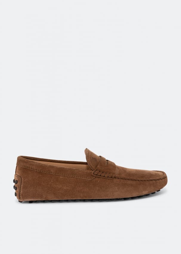 

Лоферы TOD'S Suede Gommino loafers, коричневый