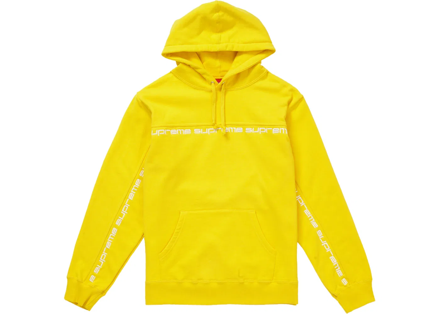 Мужской худи с принтом Supreme Sweatshirt, Yellow