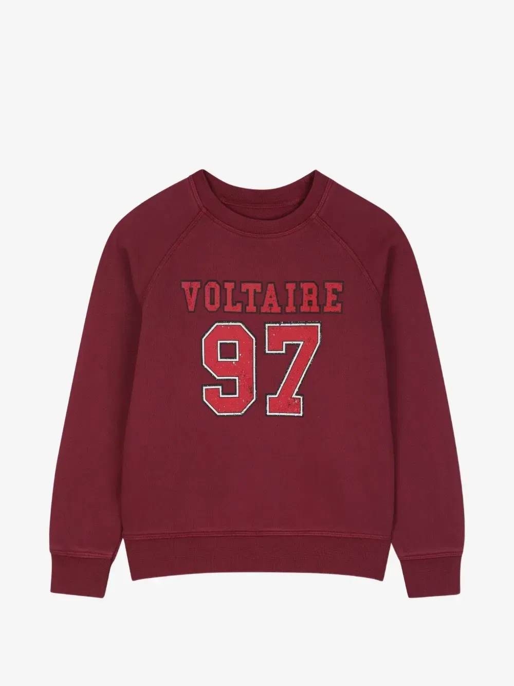Толстовка с рукавами реглан и логотипом Zadig & Voltaire Kids, красный
