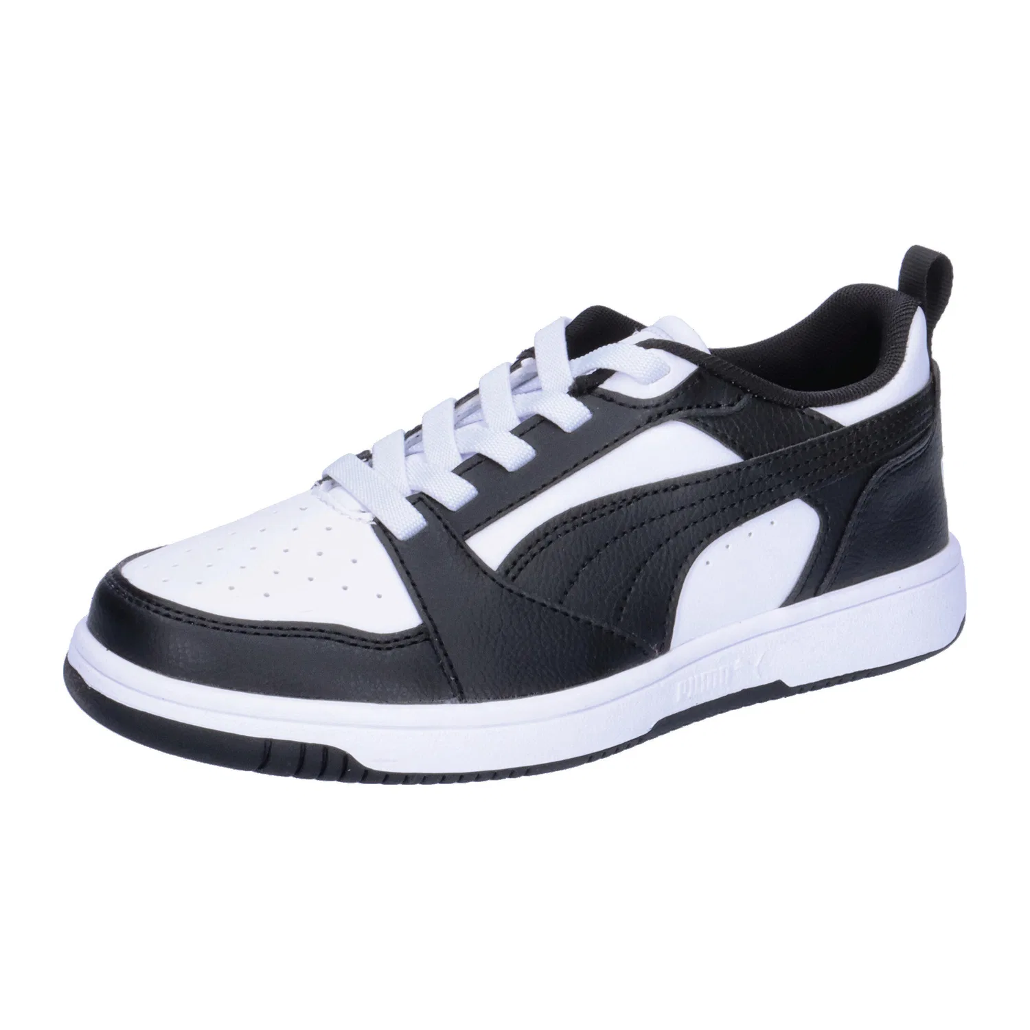 Детские кроссовки с теплой подкладкой Rebound V6 Lo AC PS Puma, Weiss Schwarz