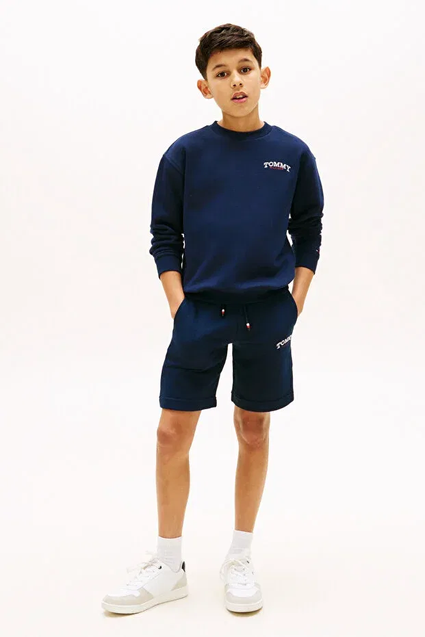 Детские шорты для девочек хлопковые Tommy Hilfiger, Navy