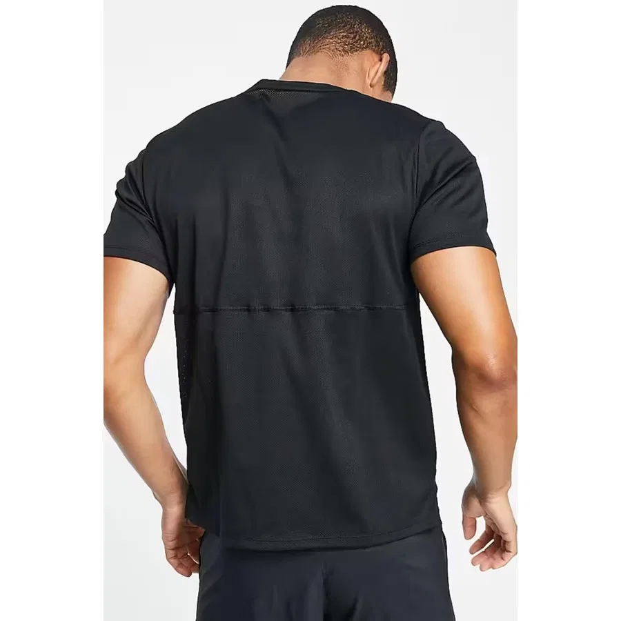Футболка спортивная с коротким рукавом Dri-Fit Run Top Nike, Черный — фото 3