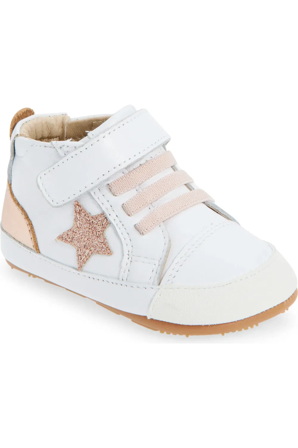 Детские кеды спортивные с регулируемым ремешком Bub OLD SOLES, Snow/Copper/Glam