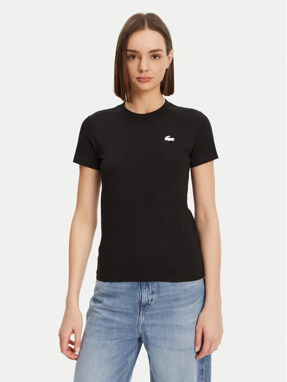 Футболка Lacoste, Slim Fit, Черный