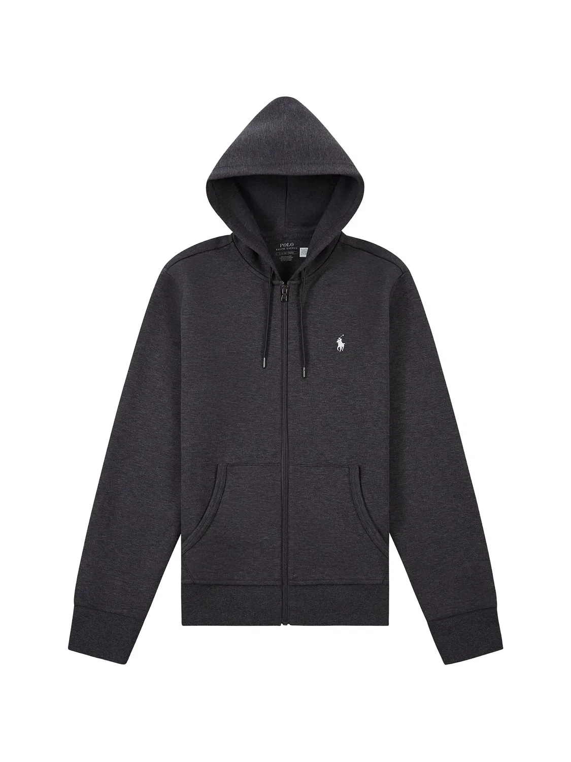 Худи на молнии черного цвета Polo Ralph Lauren, черный