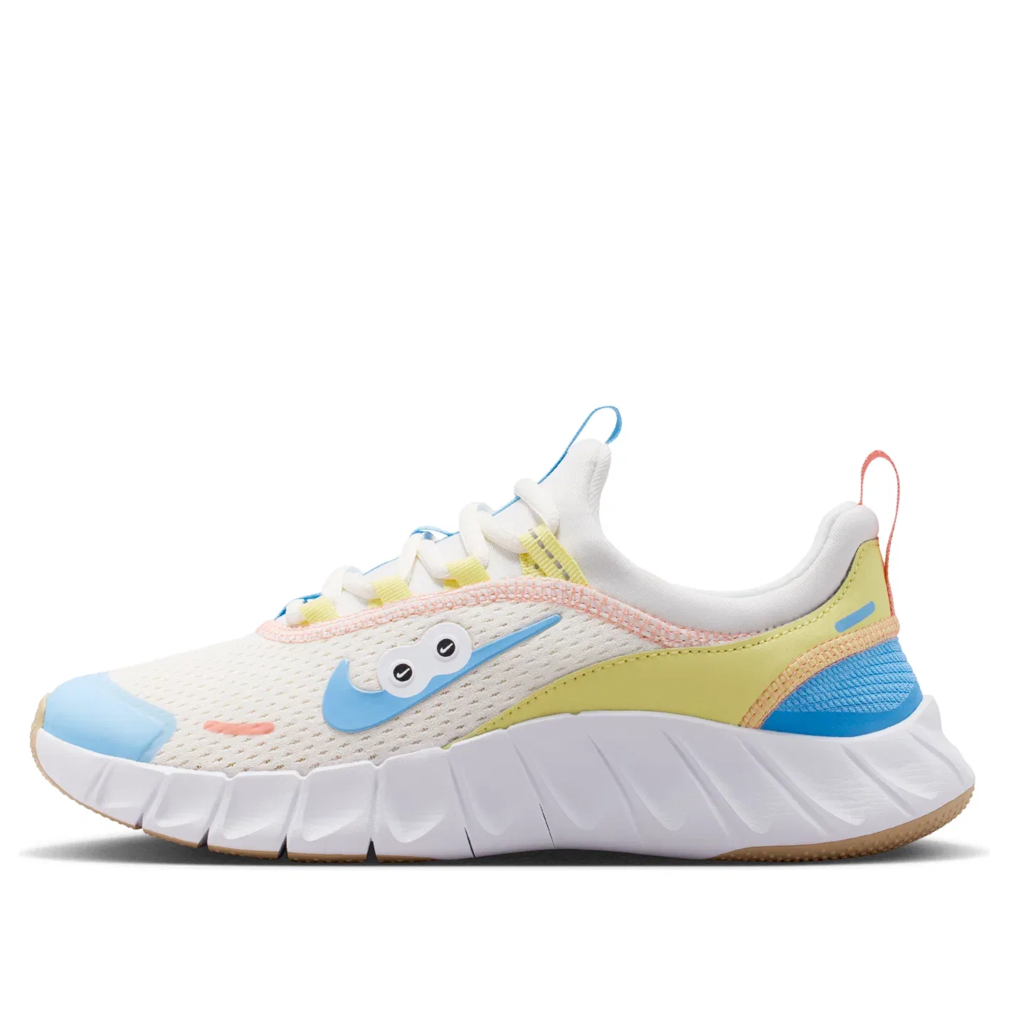 Детские кроссовки для бега с шнуровкой Nike Free Ride, белый