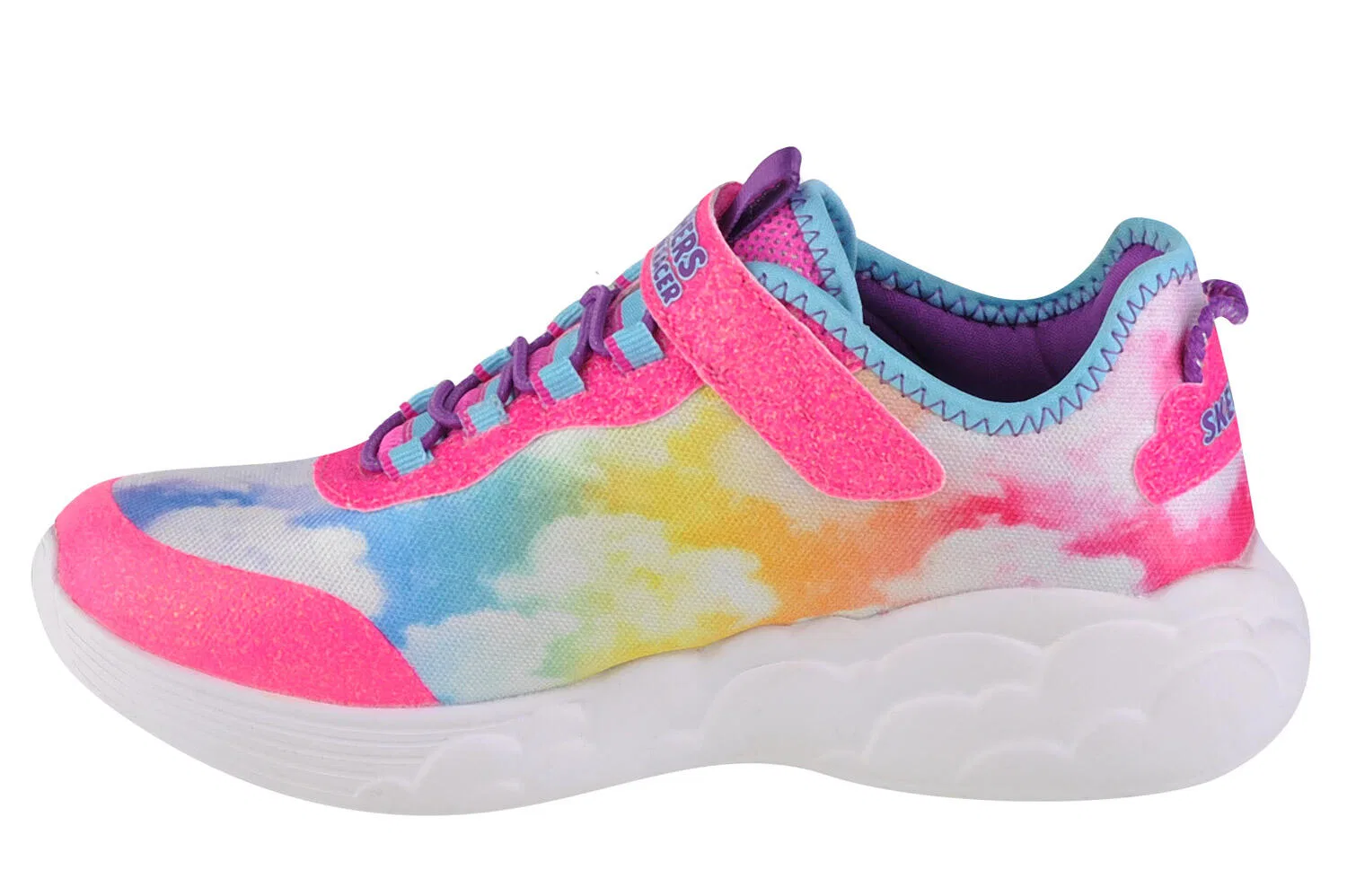 Детские кроссовки для девочек с технологией Air-Cooled Memory Foam Rainbow Racer Skechers, Bunt — фото 2