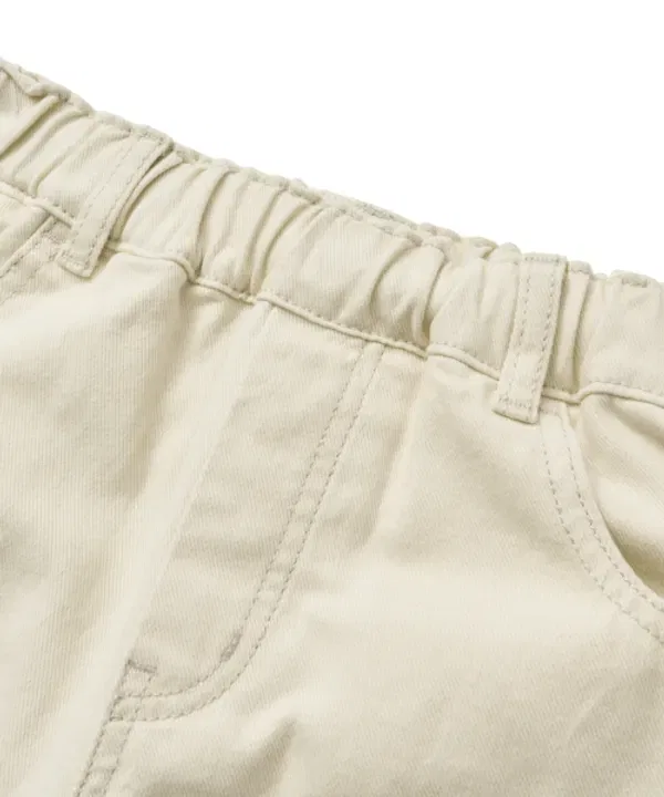 Шорты бермуды двойные колено, Kids double knee bermuda pants, Brownbreath Kids, кремовый — фото 4