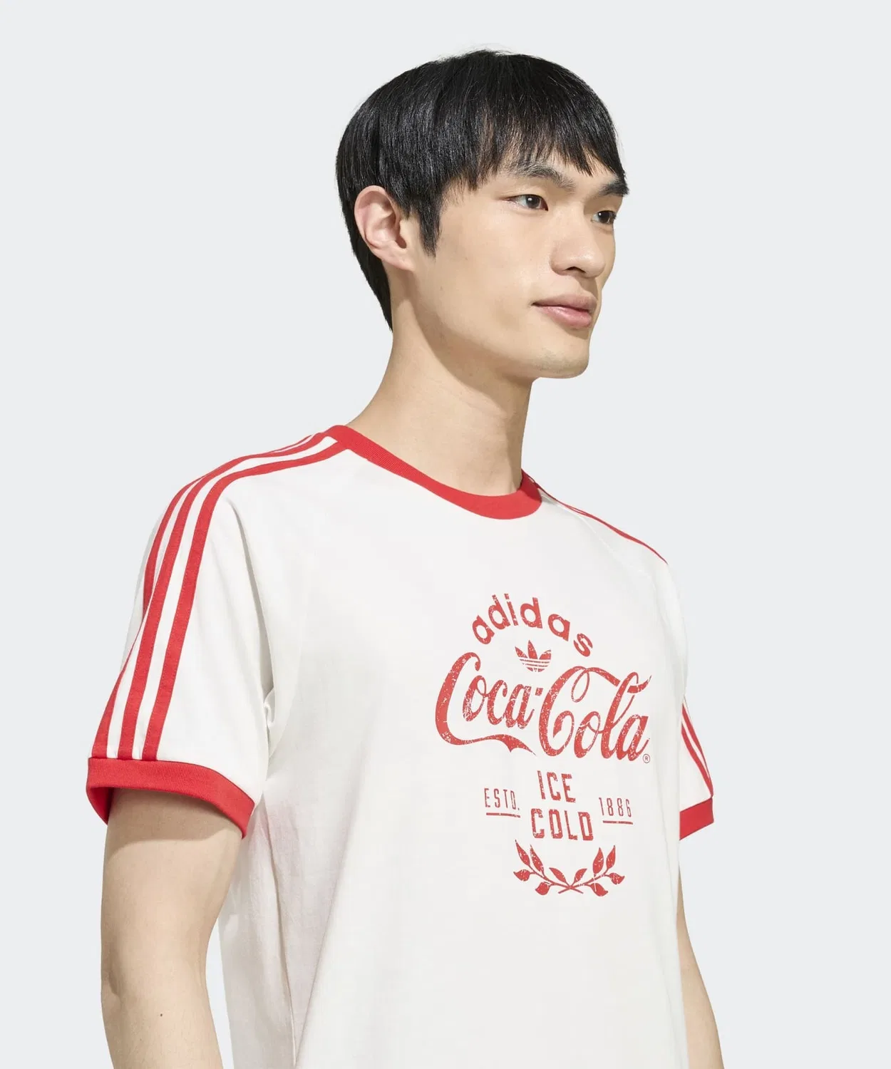 Футболка с принтом Coca-Cola Classic Sports Car tee Adidas, Белый — фото 3