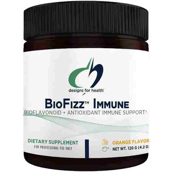 

Добавка с Витамином C, биофлавоноидами, цинком Designs for Health BioFizz Immune, 120 г