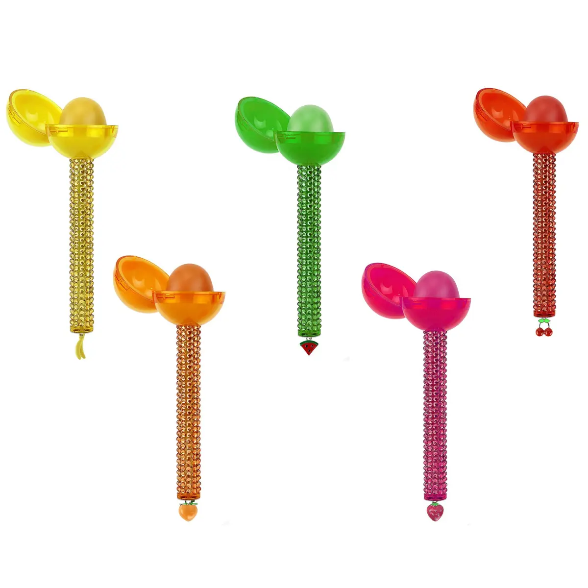 Glossy Pops Jumbo Fruit Salad набор: бальзам для губ и блеск для губ, 5 шт./1 упаковка. — фото 4