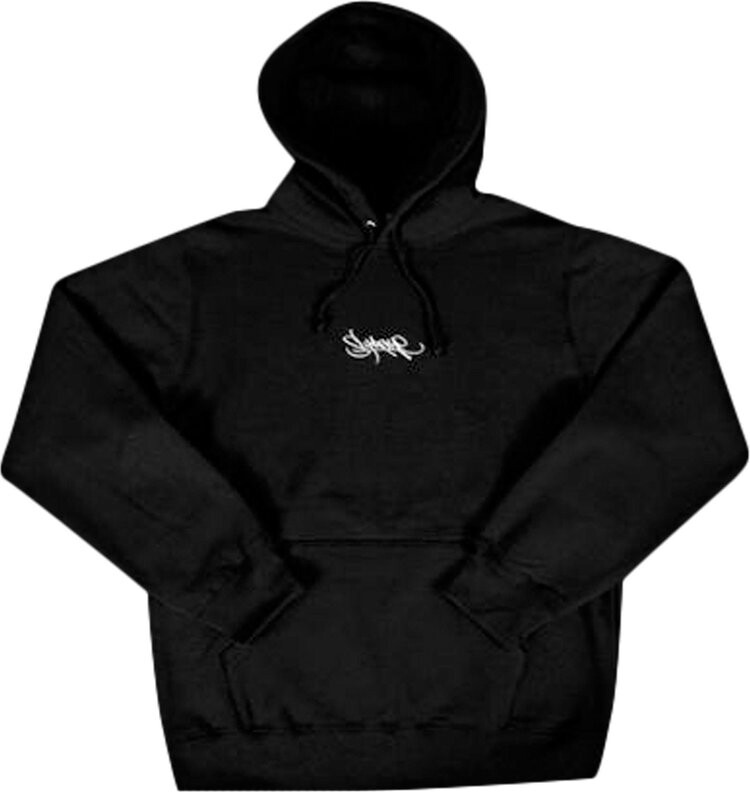 

Толстовка Supreme Tag Logo Hooded Sweatshirt 'Black', черный