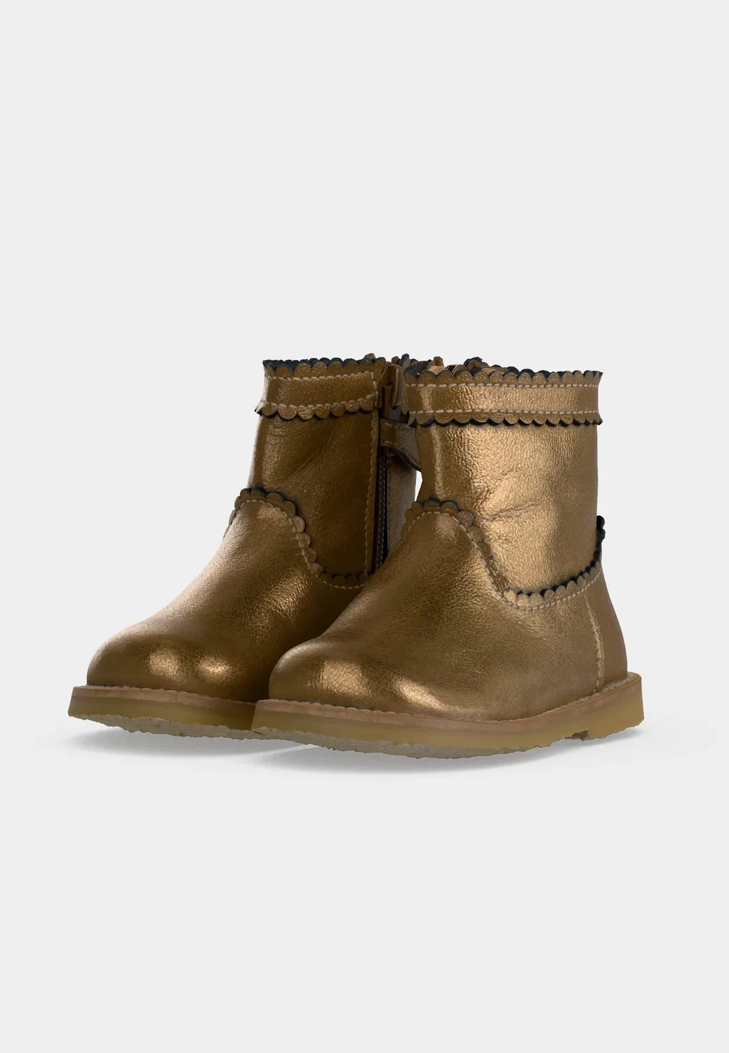 Ботинки Emma унисекс - классические ботильоны Petit Nord Copenhagen, Old Gold-Coloured — фото 3