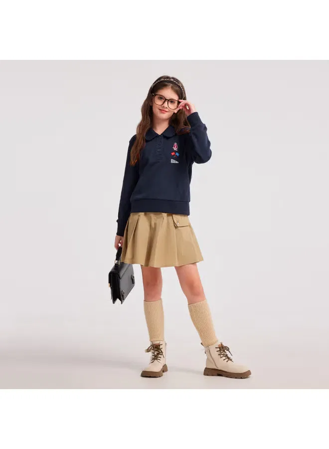Свитшот с отложным воротником и кукольным воротником Hush Puppies — фото 3