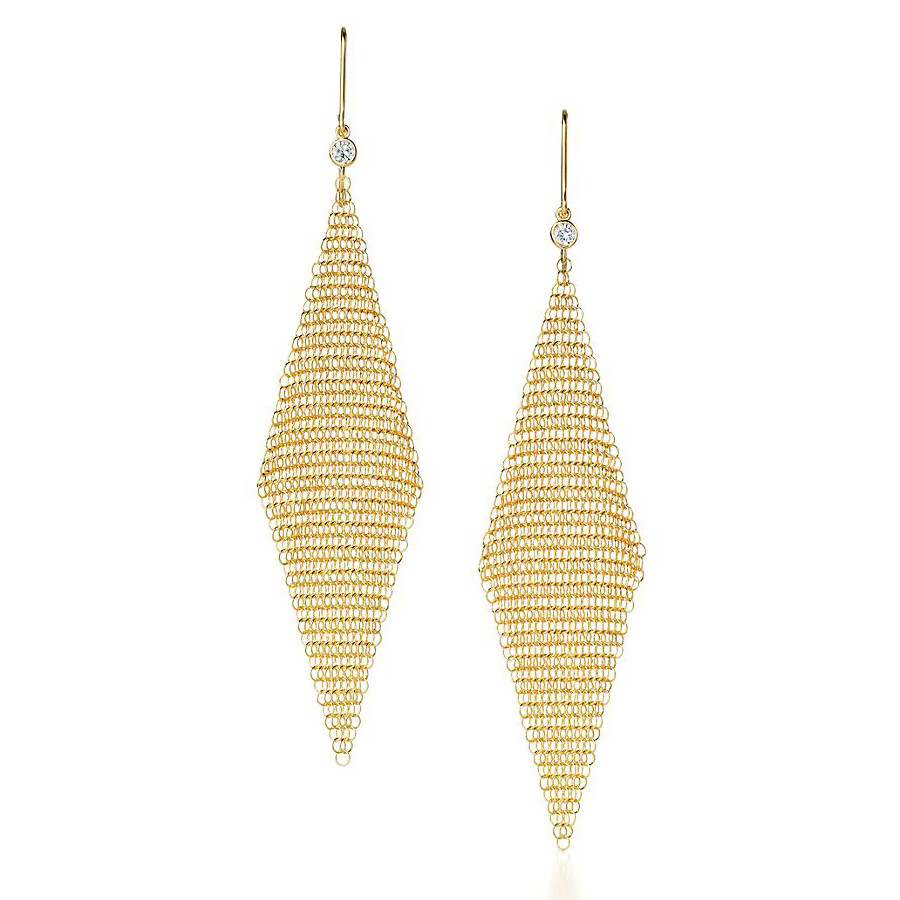 

Серьги Tiffany & Co. Elsa Peretti Mesh, золото