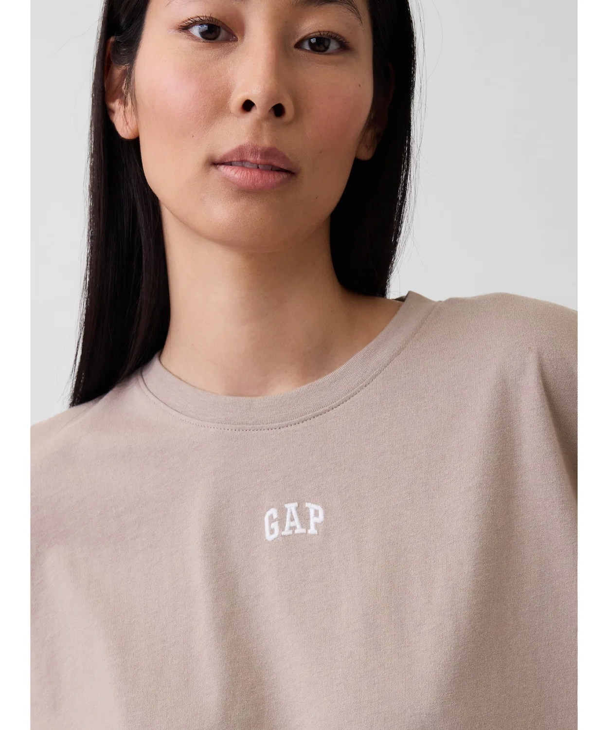 Женская туника-футболка оверсайз с принтом GAP, Pink — фото 3