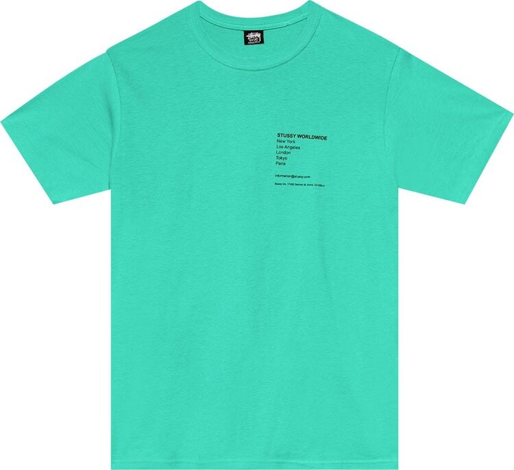 

Футболка Stussy Modern Leaders Tee 'Green', зеленый