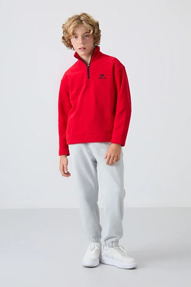 Детская толстовка для мальчиков с вышивкой Tommy Life, Red — фото 3
