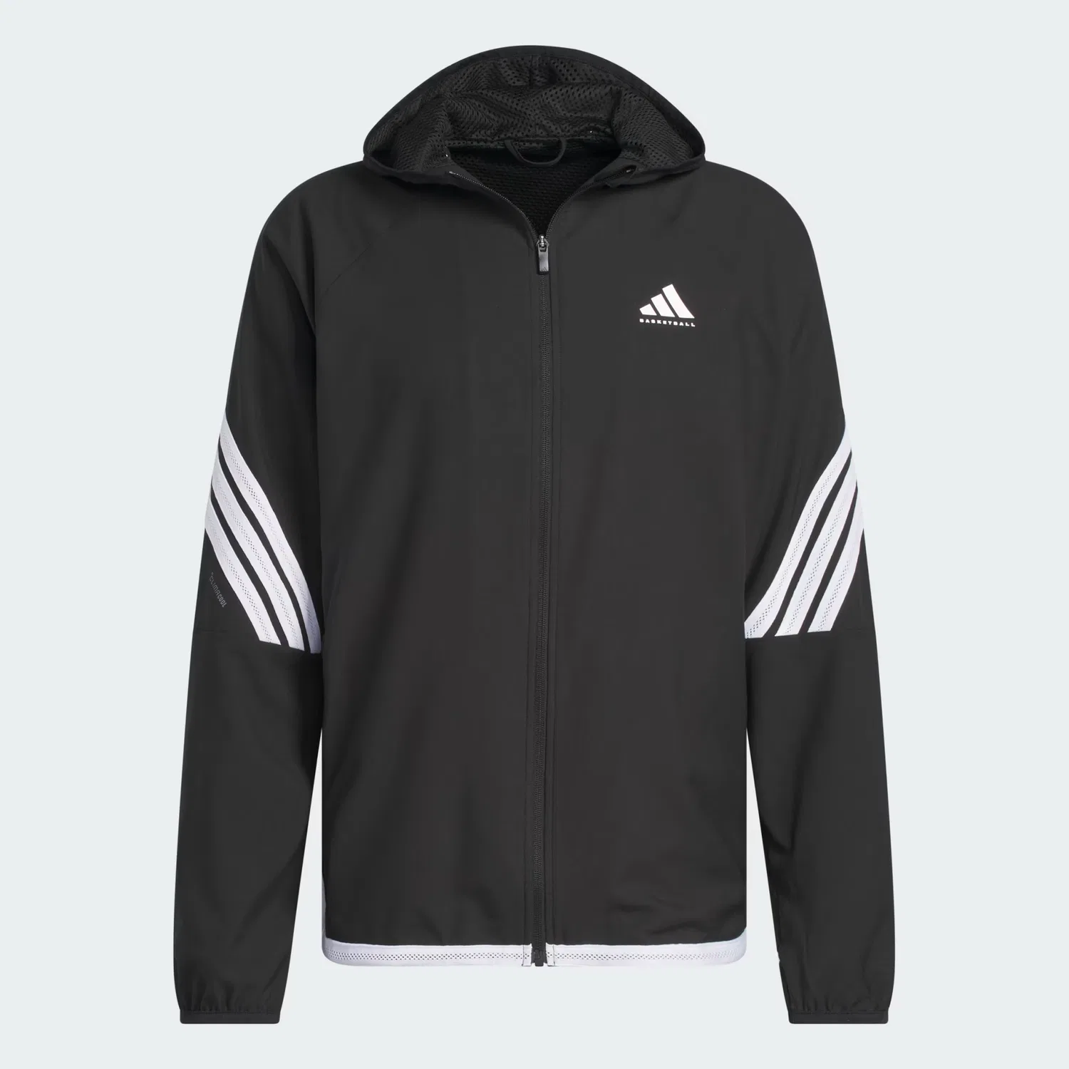 Мужская баскетбольная куртка с капюшоном Crazy Lite Jacket Adidas Performance, черный — фото 4