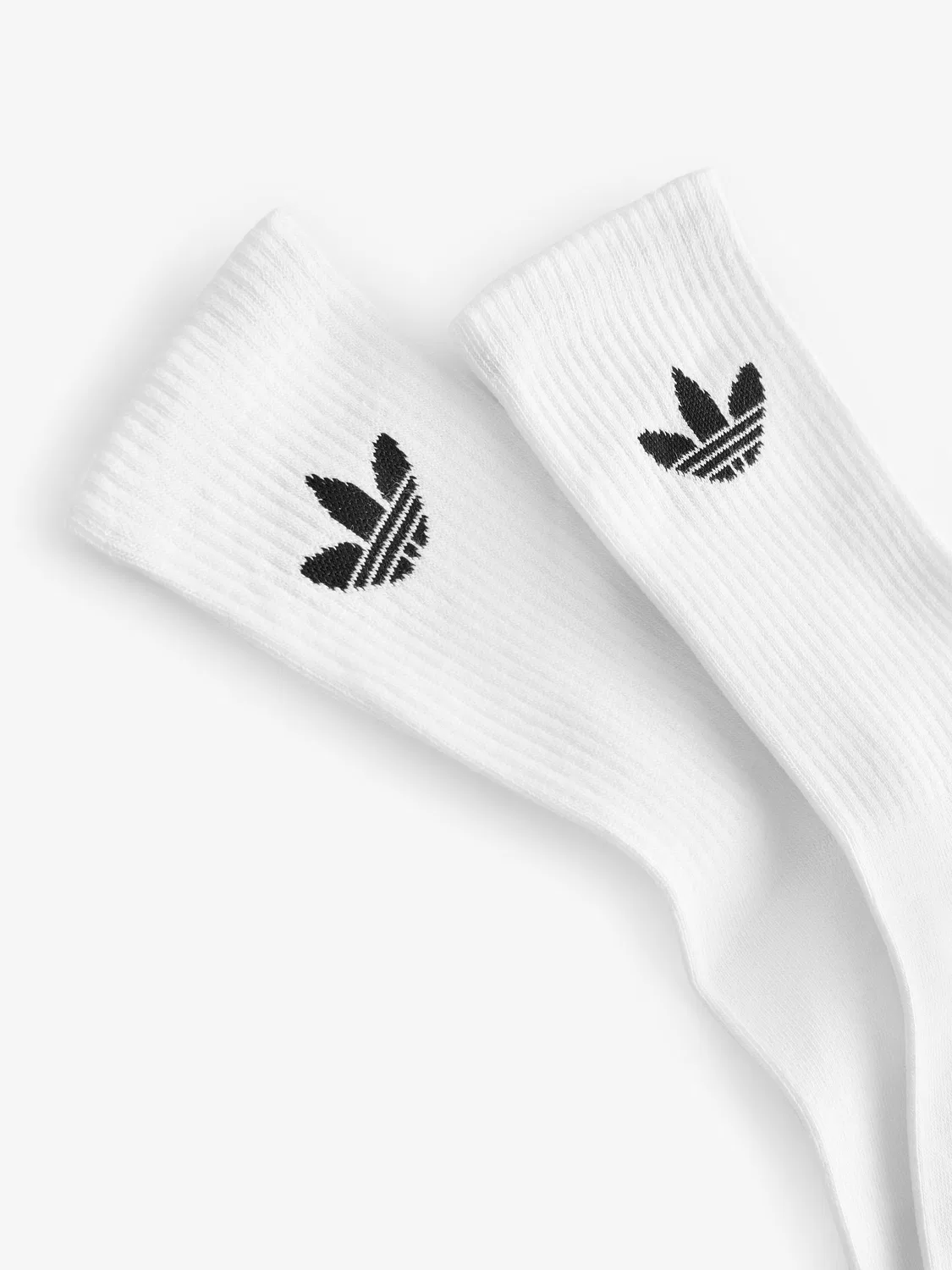 Носки, хлопковые, Trefoil Cushion Crew adidas, белый — фото 3