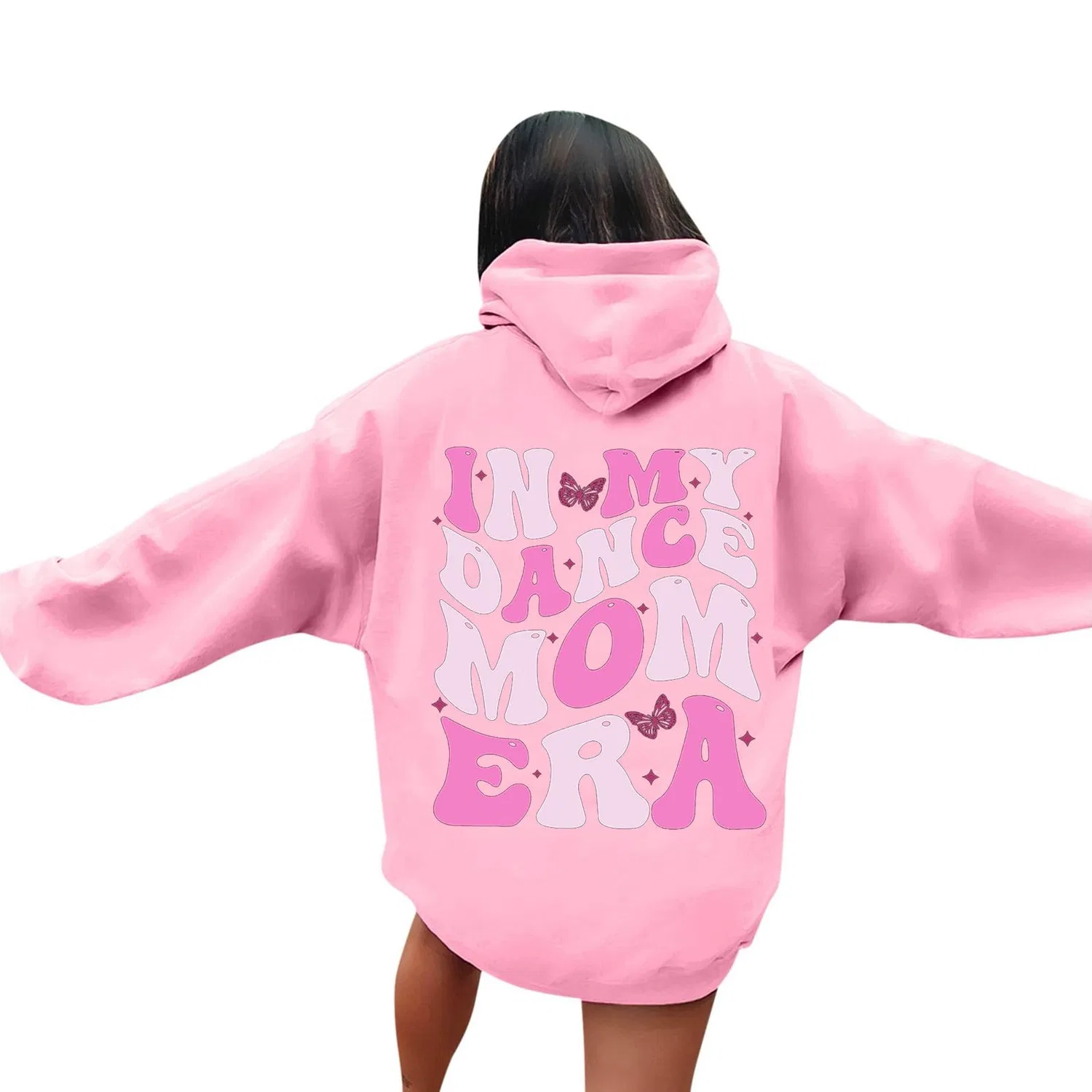 Женский худи с принтом Unisex Hooded Sweatshirt, 2-pink — фото 4