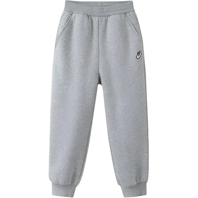 Детские трикотажные спортивные штаны с утеплением ASICS, Light Heather Gray