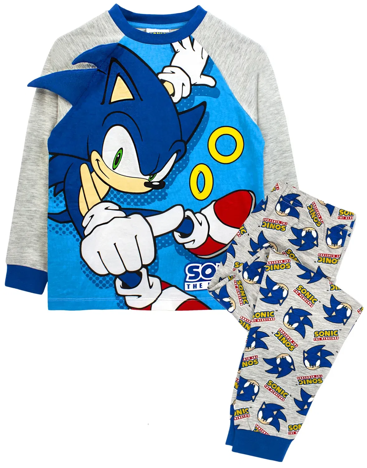 Детский комплект пижамы с длинным рукавом и длинной штаниной Sonic The Hedgehog, Blue
