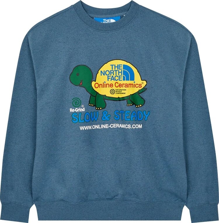 

Толстовка The North Face x Online Ceramics Graphic Crew Sweatshirt 'Blue Regrind', синий