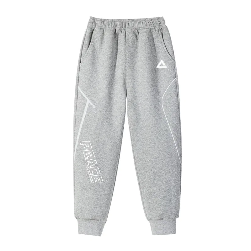 Спортивные штаны для детей Light Heather Gray/PK Peace White PEAK