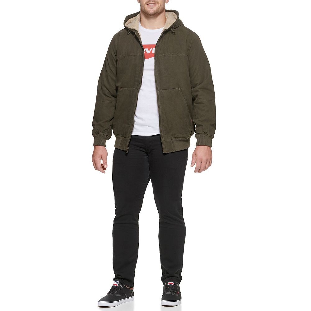 Куртка дальнобойщика Big & Tall Levi's на подкладке из шерпы, цвет Tan — фото 2