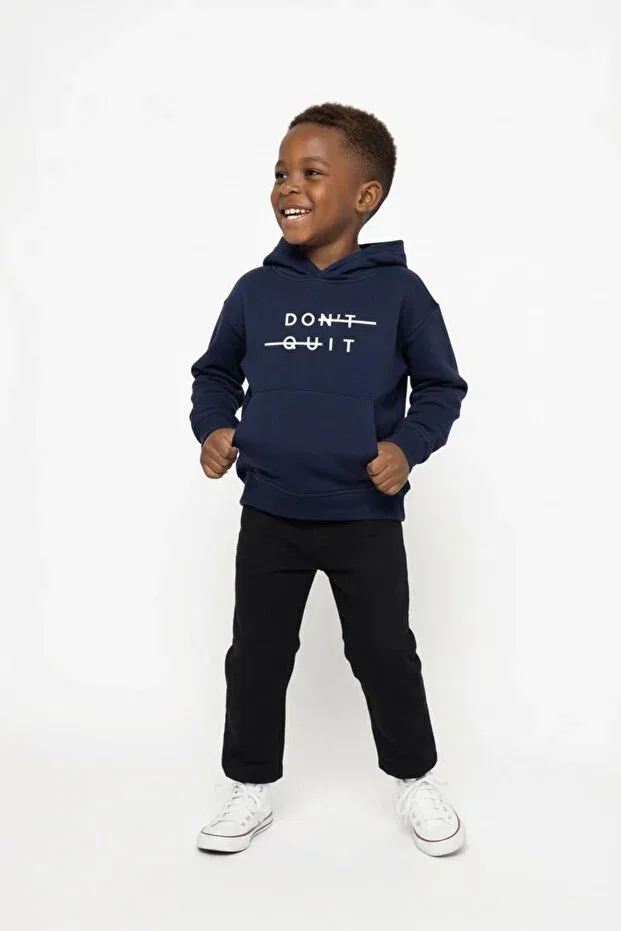 Детское худи для девочек с длинным рукавом Miababy, Navy Blue — фото 2