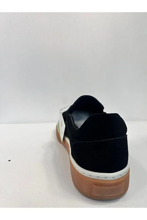 Детские кеды из замши на плоской подошве Dalton, Black — фото 4