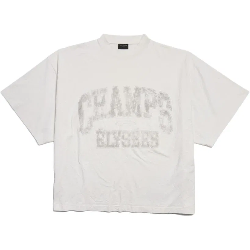 Футболка хлопковая с круглым вырезом Balenciaga, White