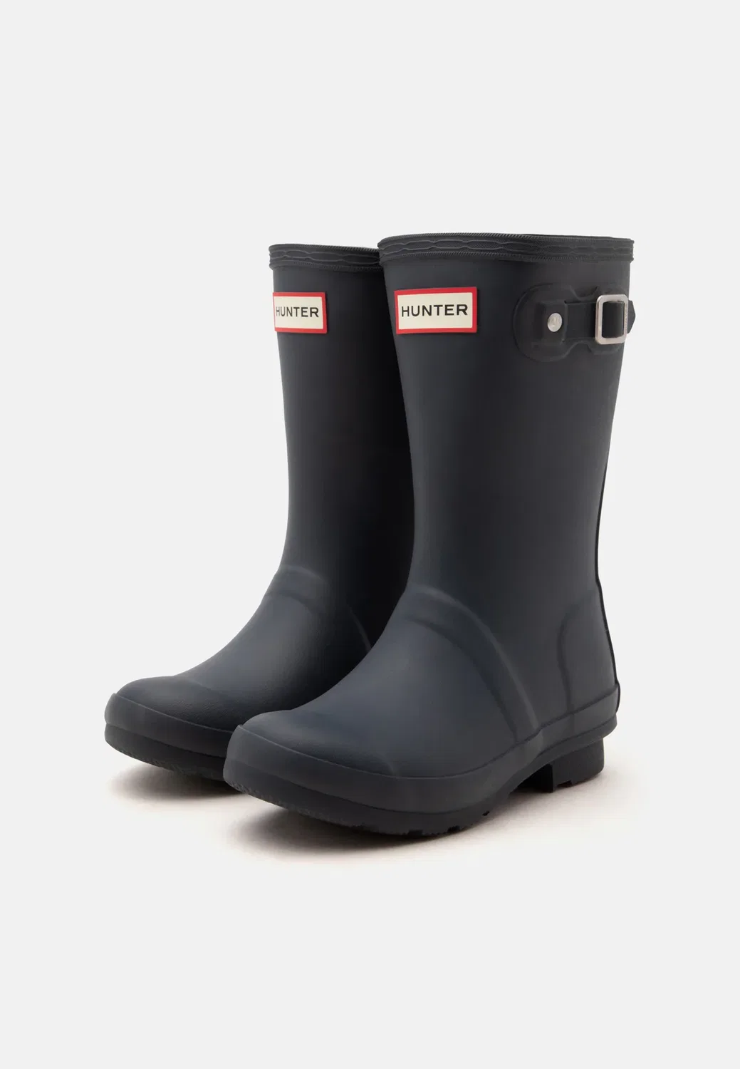 Детские утепленные сапоги унисекс - резиновые сапоги Hunter Original, Navy — фото 2