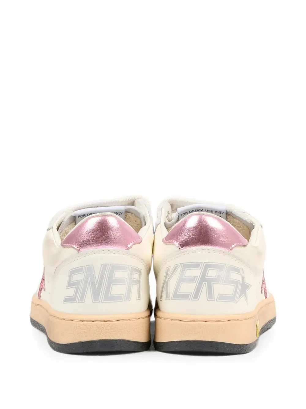 Кожаные кроссовки Ball Star Golden Goose Kids, бежевый — фото 2