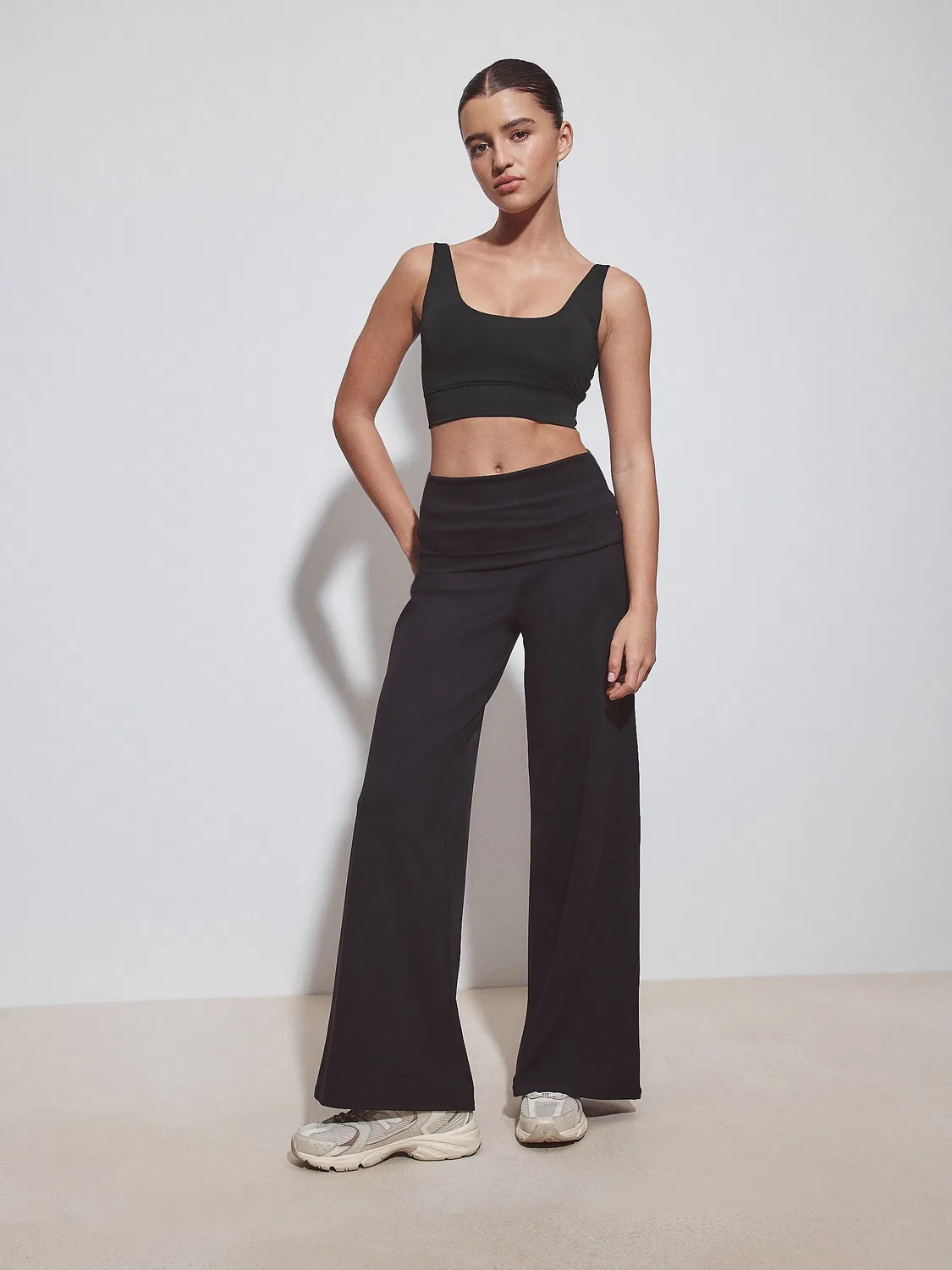 Леггинсы широкие Black Active Balance Sports Next, черный — фото 2