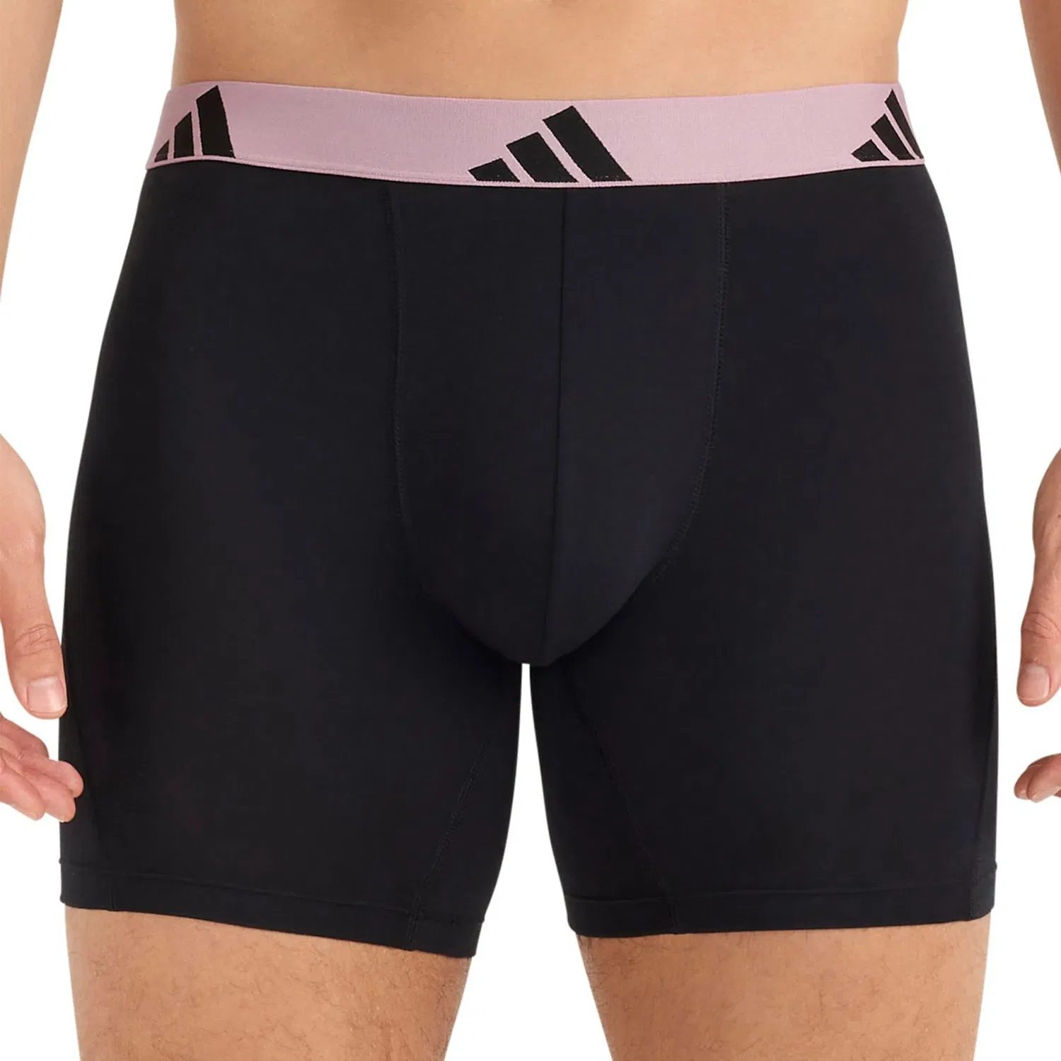Трусы-боксеры комплект из 3 штук Adidas, черный/серый — фото 2