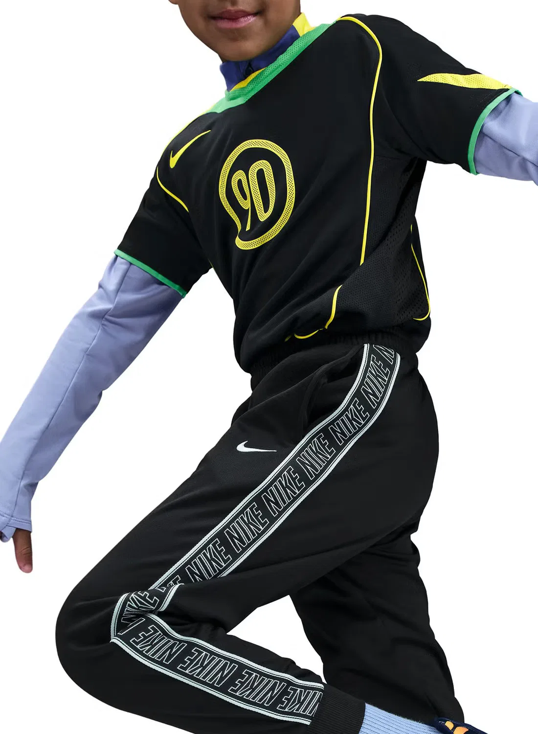 Джоггеры детские с технологией Dri-FIT Nike, черный — фото 4