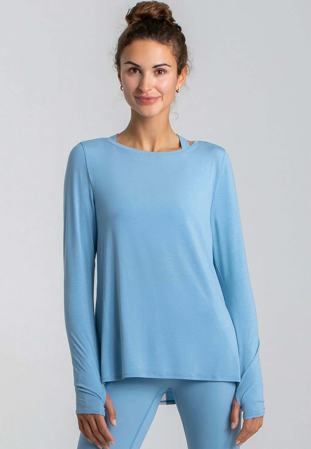 

Топ с длинными рукавами WAVE LONG SLEEVE Achieveprime, цвет dusty baby blue