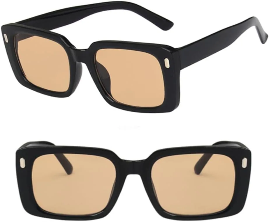 

Солнцезащитные очки с защитой UV400 | Цветные линзы "рисовый ноготь" | Для женщин и мужчин, для занятий спортом на открытом воздухе и вождения DSVIGF, Black Tea